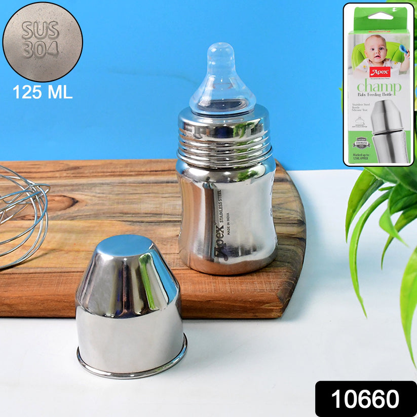 Apex Premium Stainless Steel Baby Feeding Bottle (...